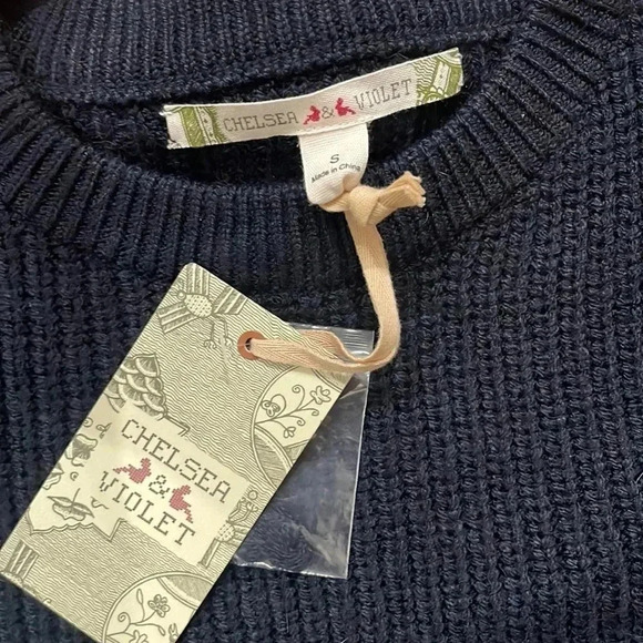 Chelsea & Violet Navy Blue Knit Sweater - Picture 4 of 4